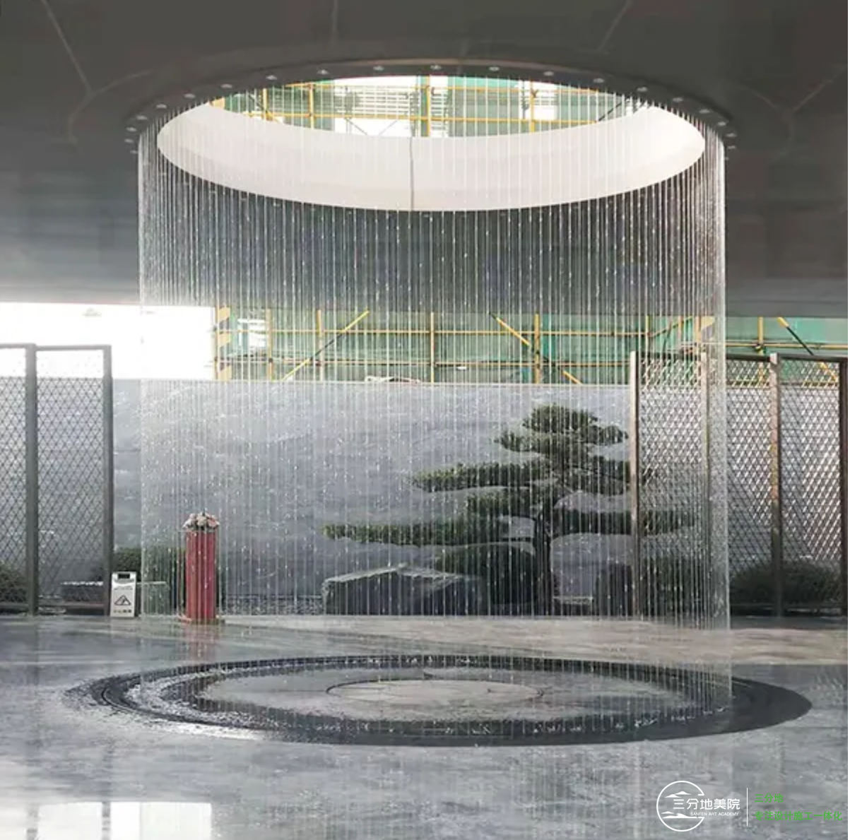 庭院拉丝水景景观